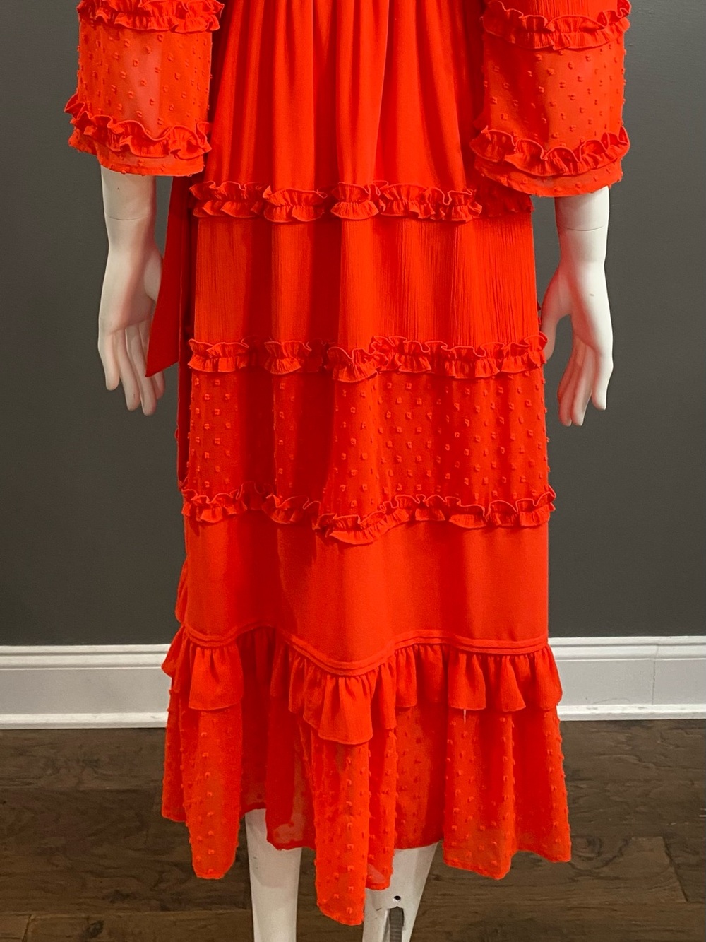 Alexis x Target Angel Sleeve Tiered Ruffle Dress Size XXS - Picture 7 of 13